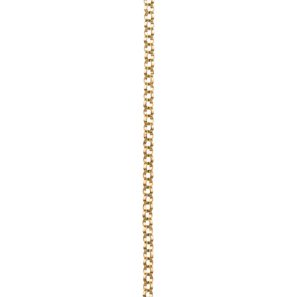 Small White Wire Wrap Crescent Moon Necklace in Gold