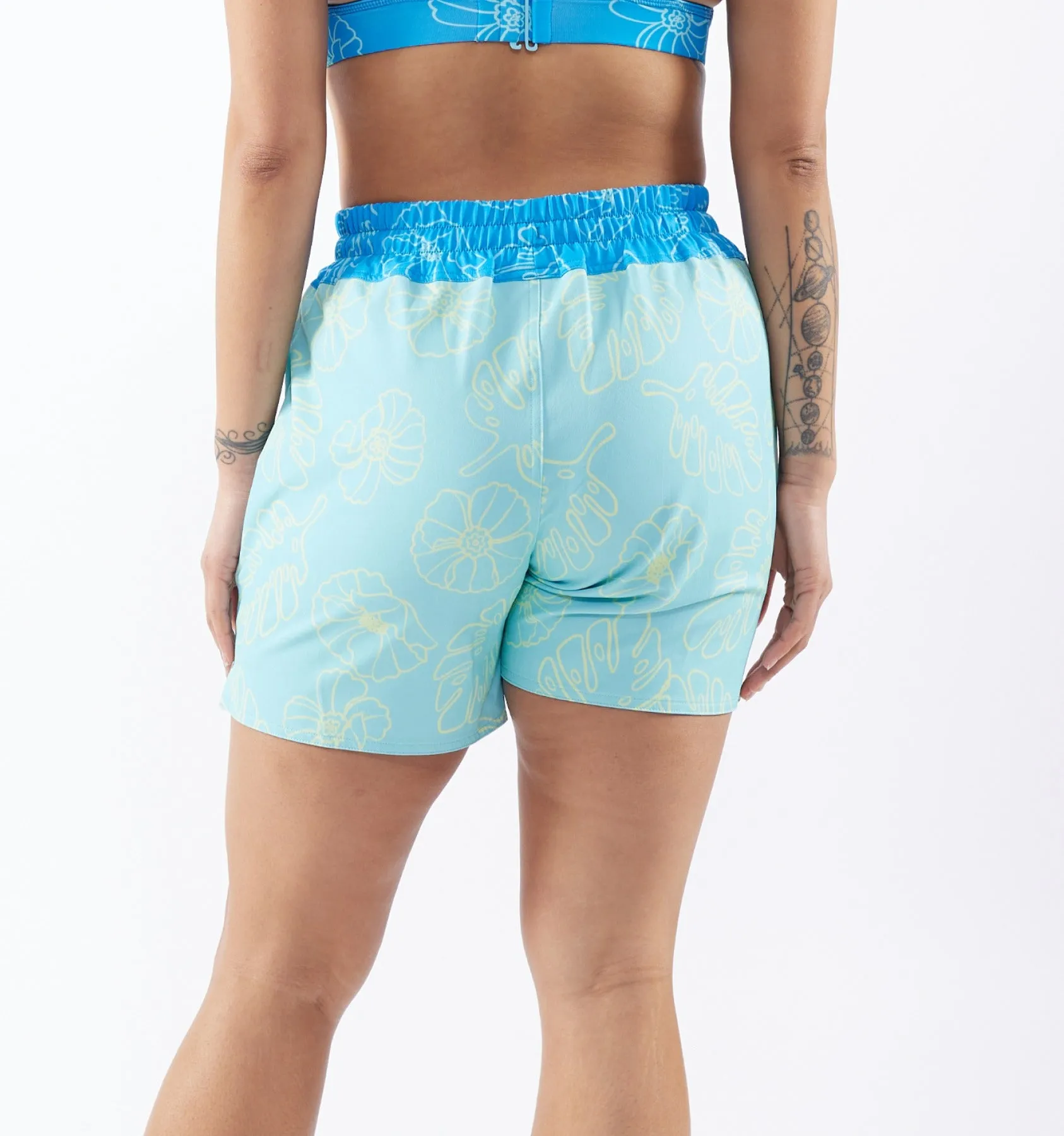 Swim 5" Reversible Board Short - Keep Palm