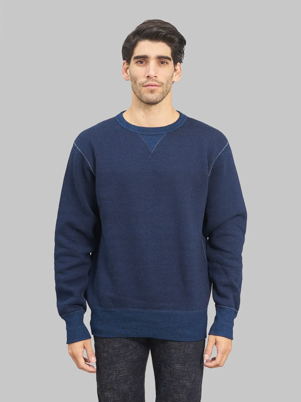 The Strike Gold Indigo Yarn Dyed Loopwheeled Sweatshirt