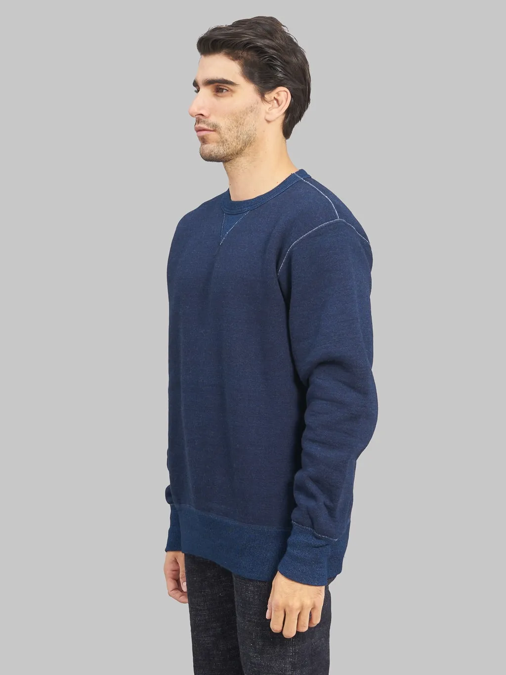 The Strike Gold Indigo Yarn Dyed Loopwheeled Sweatshirt