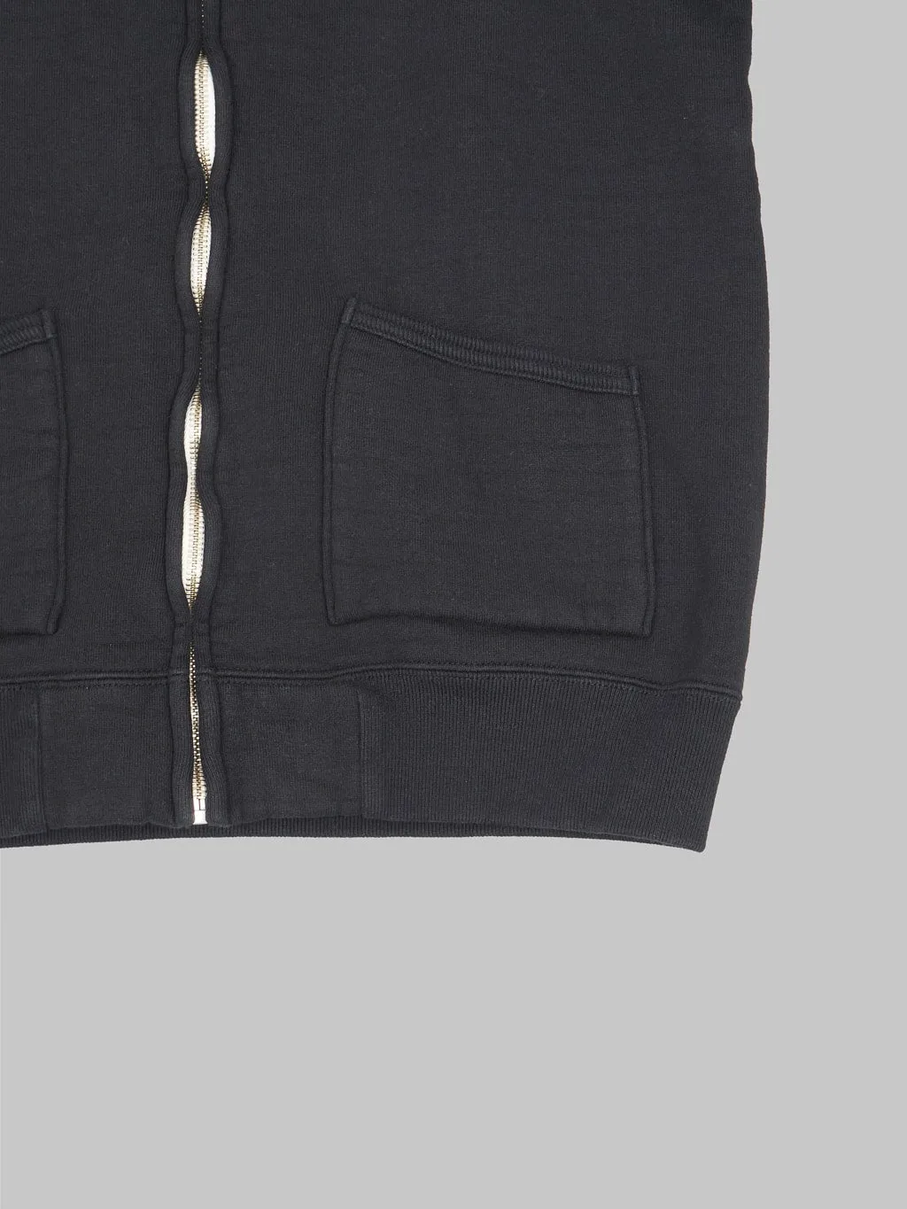 The Strike Gold Loopwheeled Zip Hoodie Black