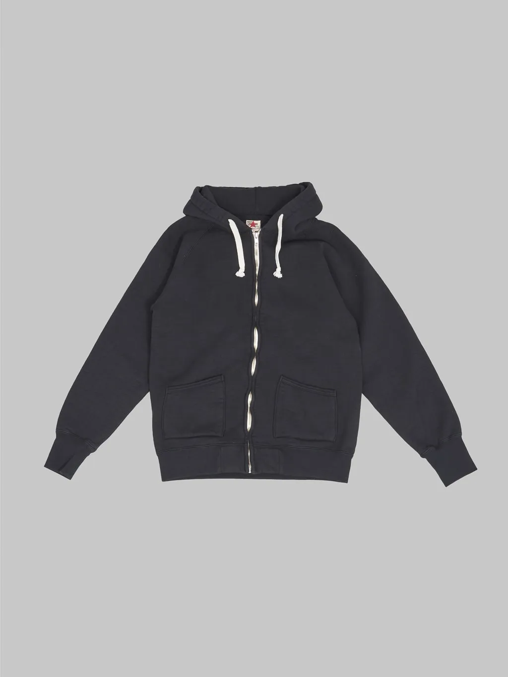 The Strike Gold Loopwheeled Zip Hoodie Black