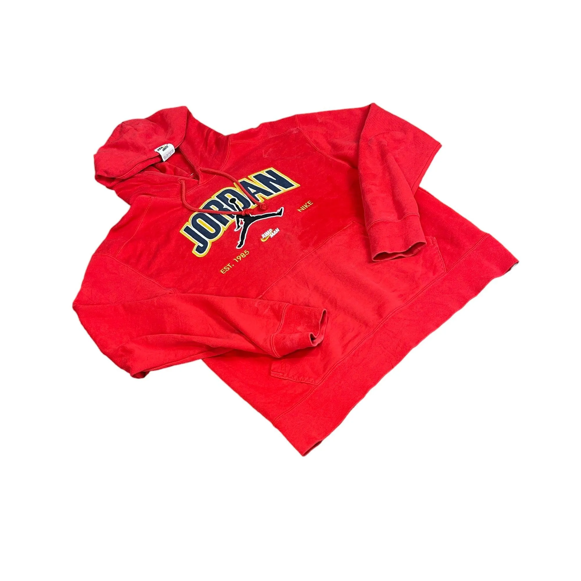 Vintage 90s Red Air Jordan Hoodie - Medium