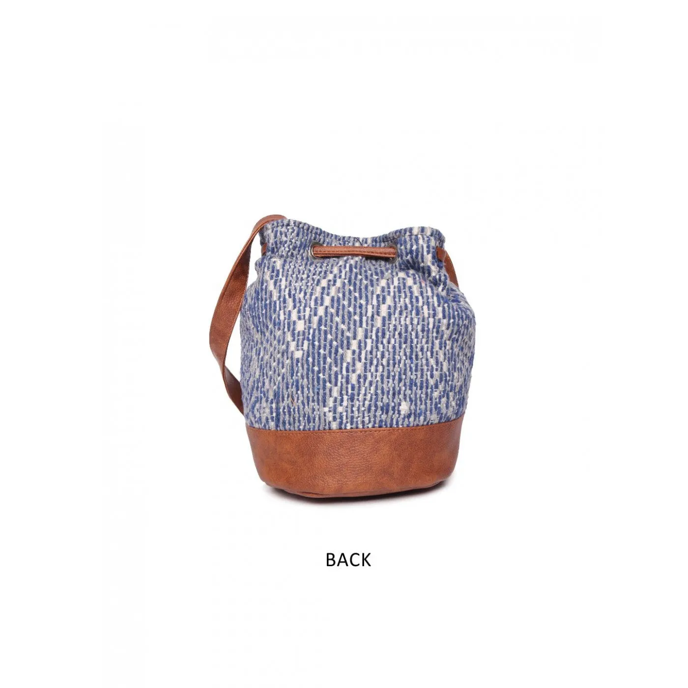 Women Multi Aztec Jacquard Sling Bag With Drawstring Closure