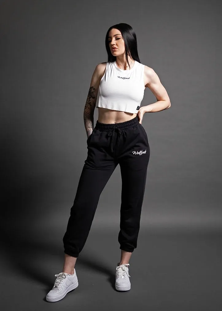 Women's Script Cropped Tank