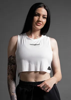 Women's Script Cropped Tank