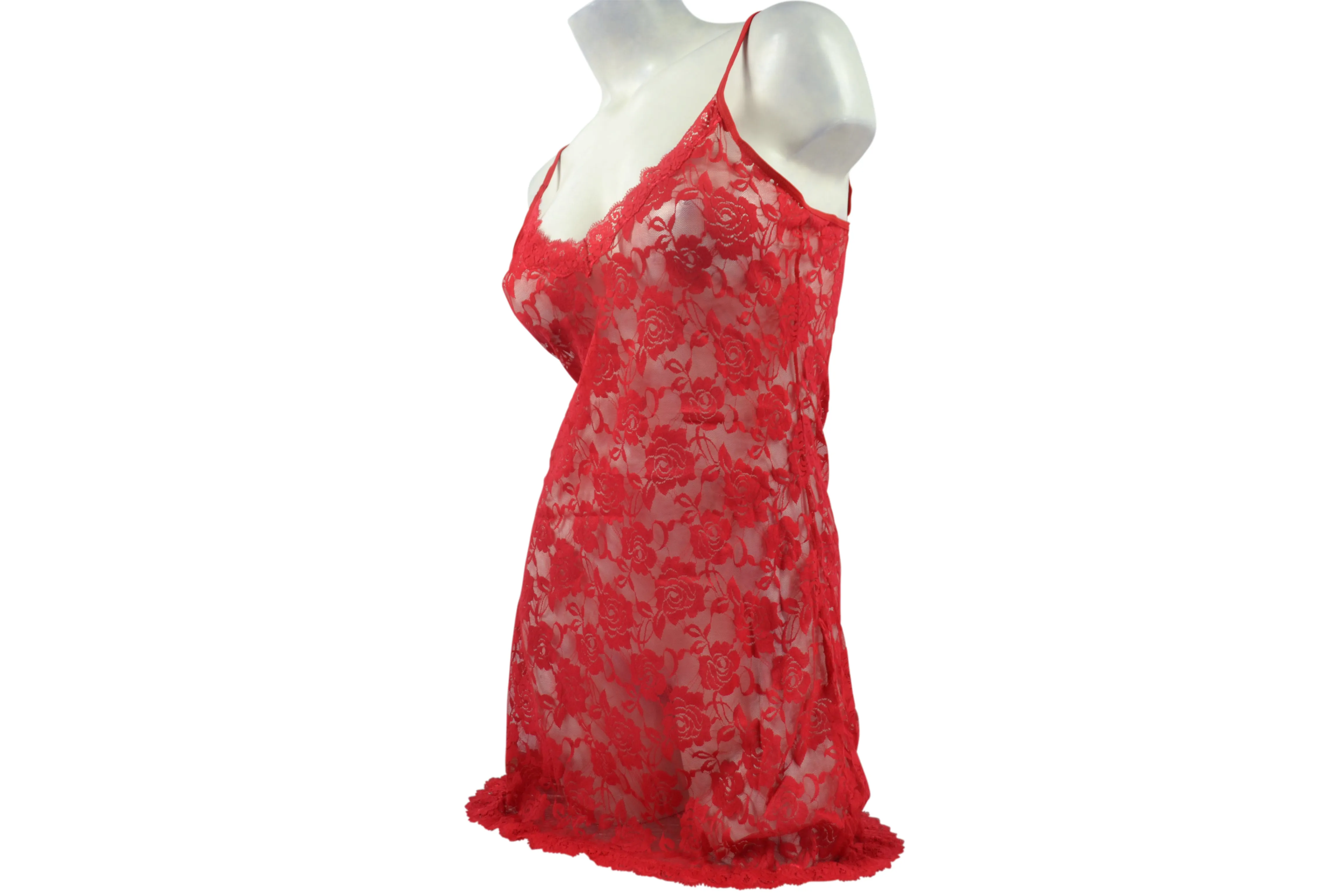 Women's Very Sexy Peek-a-boo Snug Lace Nightie - Assorted