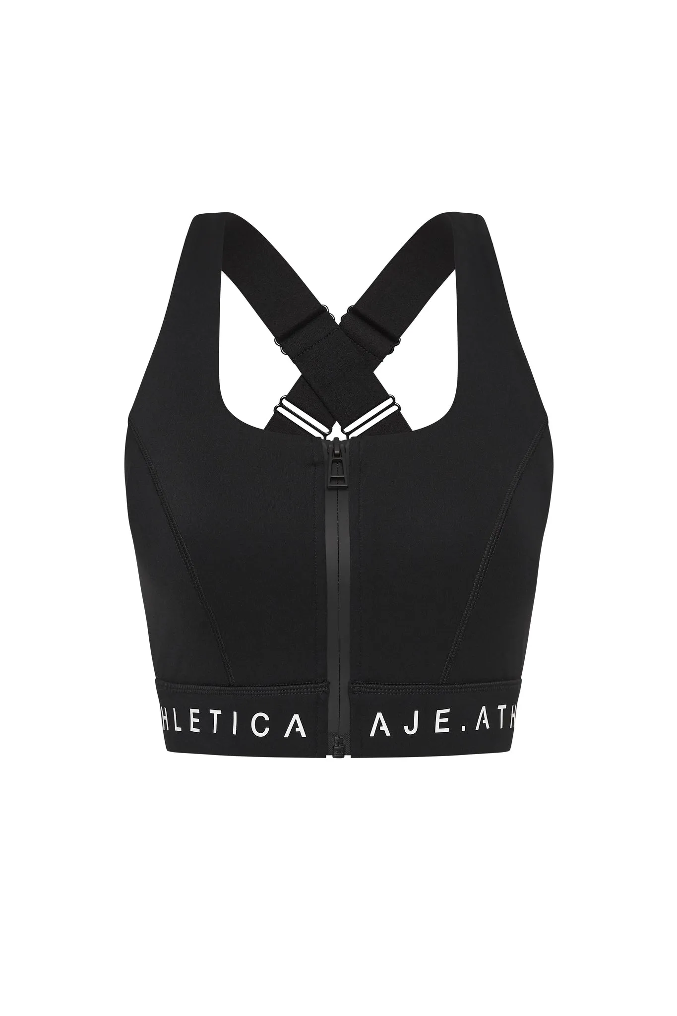 Zip Front Logotape Sports Bra 319