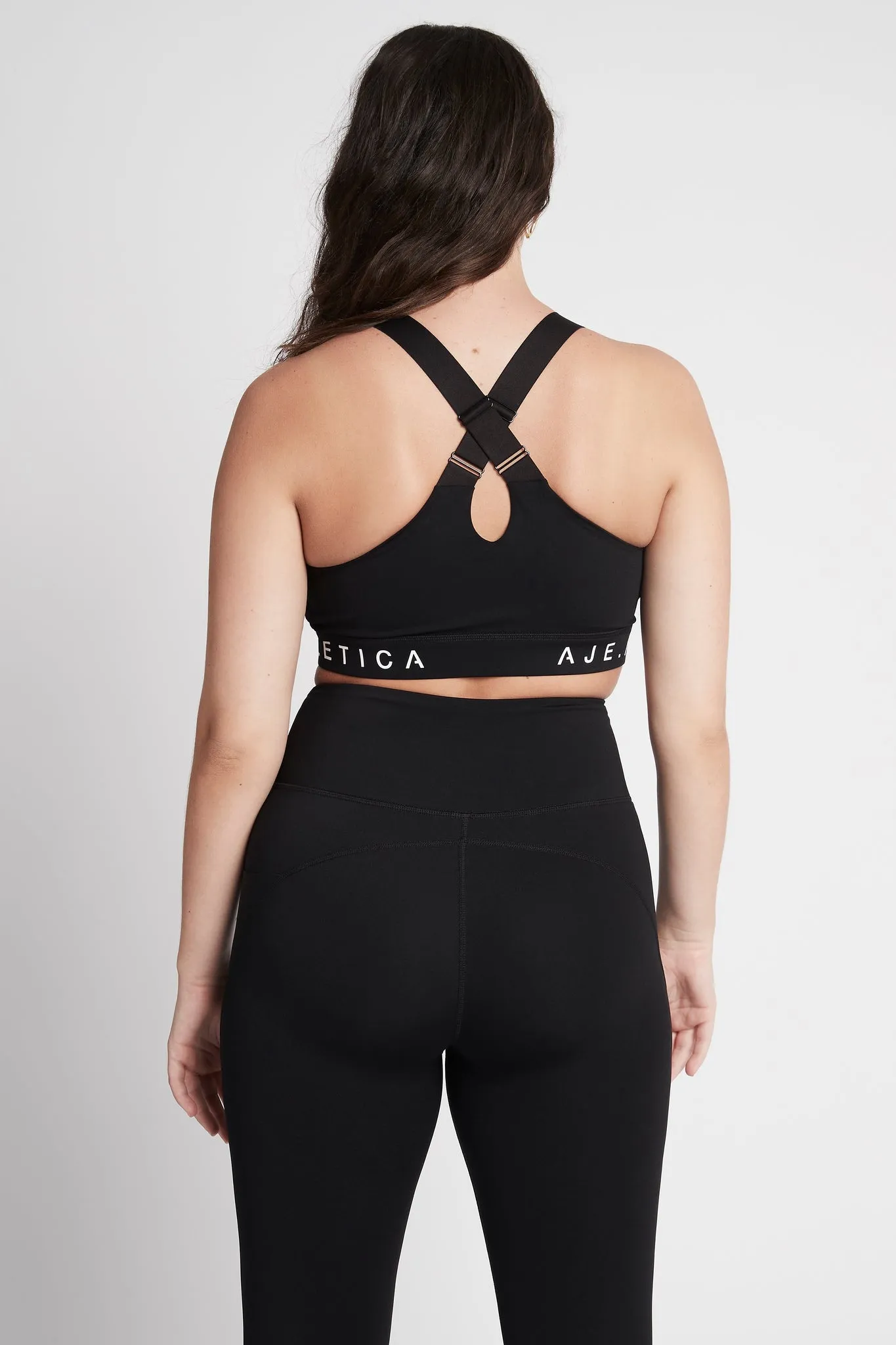 Zip Front Logotape Sports Bra 319