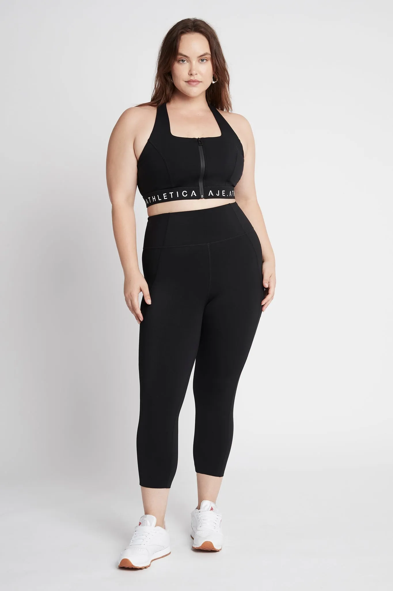 Zip Front Logotape Sports Bra 319